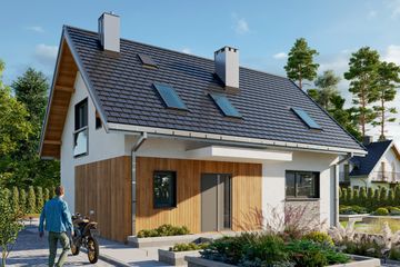  Projekt domu Olaf Sto (1629) (KRD2776) - projekt domu parterowego z poddaszem - Zdjęcie 1