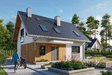  Projekt domu Olaf Sto (1629) (KRD2776) - projekt domu parterowego z poddaszem - Zdjęcie 1
