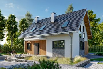  Projekt domu Olaf Sto (1629) (KRD2776) - projekt domu parterowego z poddaszem - Zdjęcie 3