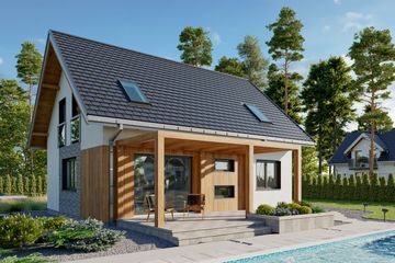  Projekt domu Olaf Sto (1629) (KRD2776) - projekt domu parterowego z poddaszem - Zdjęcie 4