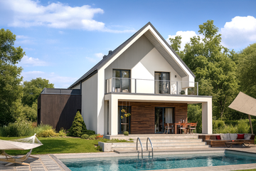  Projekt domu Tyniec 02 (KZB1016) - projekt domu parterowego z poddaszem - Zdjęcie 4