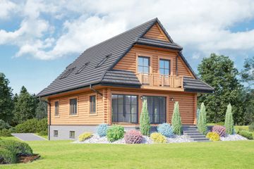  Projekt domu Bukowina 39 dw (KRP2241) - projekt domu parterowego z poddaszem - Zdjęcie 2