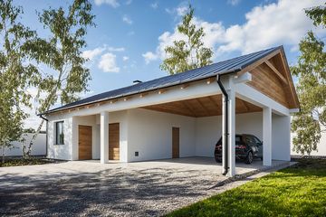  Projekt budynku gospodarczego G372 - Budynek gospodarczy (PRA1389) - projekt budynku parterowego - Zdjęcie 1