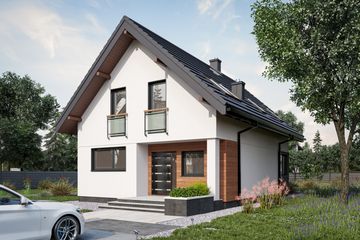  Projekt domu Anatol Solo (1630) (KRD2779) - projekt domu parterowego z poddaszem - Zdjęcie 1
