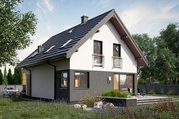  Projekt domu Anatol Solo (1630) (KRD2779) - projekt domu parterowego z poddaszem - Zdjęcie 2