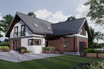  Projekt domu Zenon As (1631) (KRD2778) - projekt domu parterowego z poddaszem - Zdjęcie 1