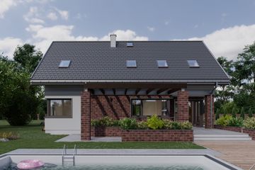  Projekt domu Zenon As (1631) (KRD2778) - projekt domu parterowego z poddaszem - Zdjęcie 5