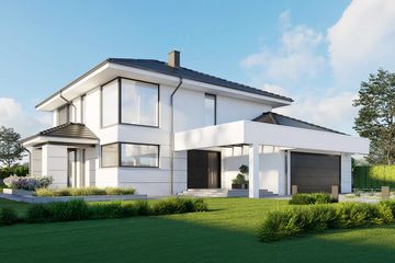  Projekt domu HomeKoncept 64 (KRX1079) - projekt domu z pełnym piętrem - Zdjęcie 1