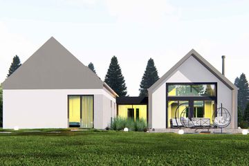  Projekt domu uA79 (WCB1086) - projekt domu parterowego - Zdjęcie 1