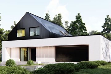  Projekt domu uA66 (WCB1090) - projekt domu parterowego z poddaszem - Zdjęcie 2