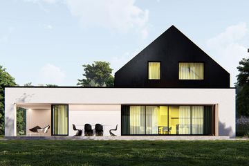  Projekt domu uA66 (WCB1090) - projekt domu parterowego z poddaszem - Zdjęcie 3