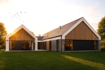  Projekt domu A-42 (PZB1081) - projekt domu parterowego z poddaszem - Zdjęcie 2