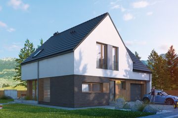  Projekt domu Prudens I G1 (SLS1127) - projekt domu parterowego z poddaszem - Zdjęcie 2