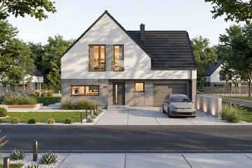 Projekt domu Prudens I G1 - parterowy z poddaszem dom o powierzchni 98,48 m², dach dwuspadowy - ujęcie 4
