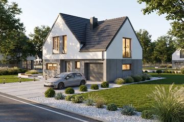 Projekt domu Prudens I G1 - parterowy z poddaszem dom o powierzchni 98,48 m², dach dwuspadowy - ujęcie 7