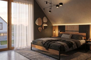 Projekt domu Prudens I G1 - parterowy z poddaszem dom o powierzchni 98,48 m², dach dwuspadowy - ujęcie 49