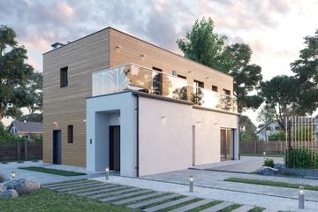  Projekt domu House 09 (WRG1074) - projekt domu z pełnym piętrem - Zdjęcie 2