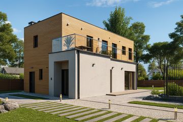  Projekt domu House 09 (WRG1074) - projekt domu z pełnym piętrem - Zdjęcie 2