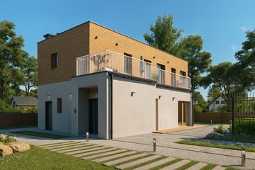  Projekt domu House 09 (WRG1074) - projekt domu z pełnym piętrem - Zdjęcie 3