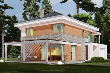  Projekt domu uA2v2 (WCB1091) - projekt domu z pełnym piętrem - Zdjęcie 3