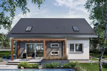  Projekt domu Olaf Solo (1628) (KRD2780) - projekt domu parterowego z poddaszem - Zdjęcie 4