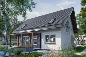  Projekt domu Olaf Solo (1628) (KRD2780) - projekt domu parterowego z poddaszem - Zdjęcie 5