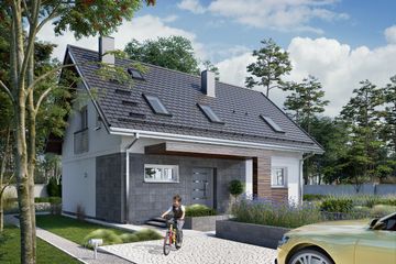  Projekt domu Olaf Solo (1628) (KRD2780) - projekt domu parterowego z poddaszem - Zdjęcie 6