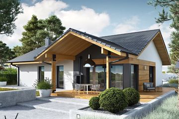  Projekt domu Mini 4 w. II (WRC2734) - projekt domu parterowego - Zdjęcie 1