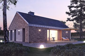  Projekt domu Wakacyjny (BSA2182) - projekt domu parterowego - Zdjęcie 2