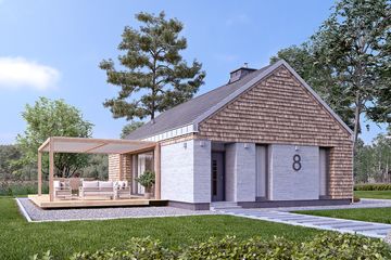  Projekt domu Wakacyjny (BSA2182) - projekt domu parterowego - Zdjęcie 3