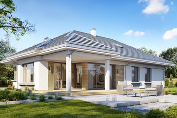  Projekt domu Sielanka (WAH1874) - projekt domu parterowego - Zdjęcie 2