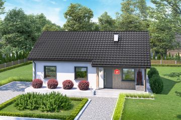  Projekt domu przy Bukowej 14 (KRK1528) - projekt domu parterowego - Zdjęcie 3