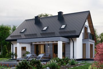  Projekt domu APS 211 NEW (LUA1421) - projekt domu parterowego z poddaszem - Zdjęcie 4