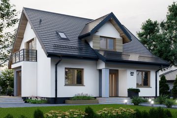  Projekt domu APS 201 NEW (LUA1419) - projekt domu parterowego z poddaszem - Zdjęcie 3