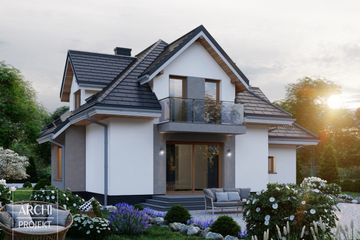  Projekt domu APS 148 NEW (LUA1418) - projekt domu parterowego z poddaszem - Zdjęcie 4