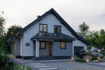  Projekt domu APS 126 NEW (LUA1417) - projekt domu parterowego z poddaszem - Zdjęcie 3