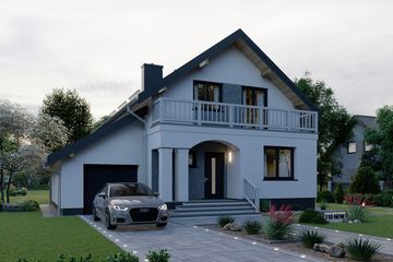  Projekt domu APS 110 NEW (LUA1416) - projekt domu parterowego z poddaszem - Zdjęcie 3