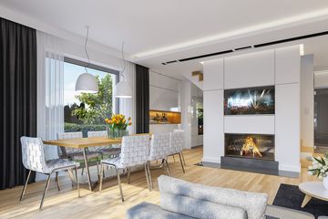  Projekt domu Oszust 2 (WAH1879) - projekt domu parterowego z poddaszem - Zdjęcie 5