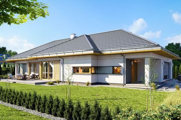  Projekt domu Wąski (WAH1880) - projekt domu parterowego - Zdjęcie 3