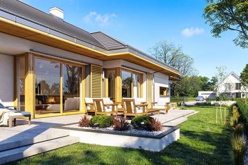  Projekt domu Wąski (WAH1880) - projekt domu parterowego - Zdjęcie 4