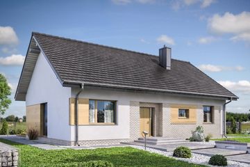  Projekt domu Domena 120 (WRW1316) - projekt domu parterowego - Zdjęcie 1