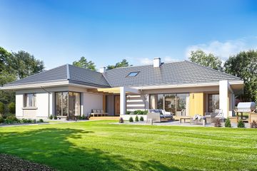  Projekt domu Willa Parterowa (WAH1882) - projekt domu parterowego - Zdjęcie 2