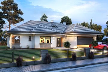  Projekt domu Willa Parterowa 2 (WAH1883) - projekt domu parterowego - Zdjęcie 3