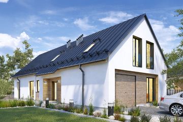  Projekt domu Z wnęką 04B (KZB1023) - projekt domu parterowego z poddaszem - Zdjęcie 3