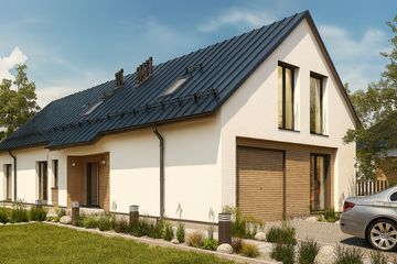  Projekt domu Z wnęką 04B (KZB1023) - projekt domu parterowego z poddaszem - Zdjęcie 3