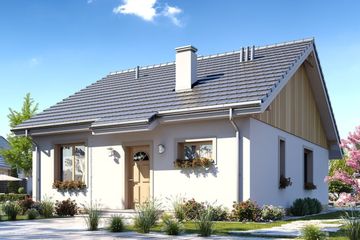  Projekt domu Zosia 4 (WAH1885) - projekt domu parterowego - Zdjęcie 1