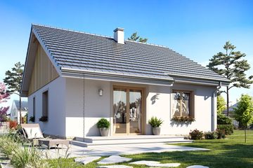  Projekt domu Zosia 4 (WAH1885) - projekt domu parterowego - Zdjęcie 2