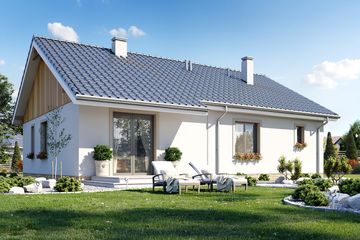  Projekt domu Zosia 6 (WAH1887) - projekt domu parterowego - Zdjęcie 2