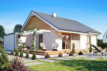  Projekt domu Zosia 7 (WAH1888) - projekt domu parterowego - Zdjęcie 2