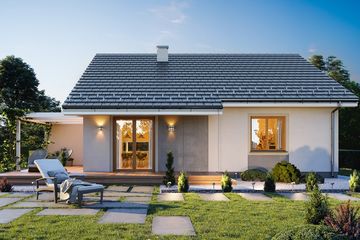  Projekt domu Zosia 7 (WAH1888) - projekt domu parterowego - Zdjęcie 3